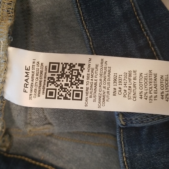💕FRAME💕 Le High Flare Jeans ~ Century Blue 32 NWT - Picture 16 of 16